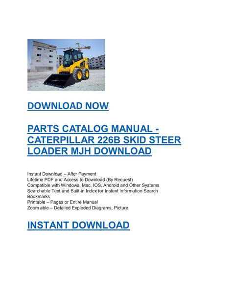 cat 226b skid steer parts manual|226b2 skid steer specs.